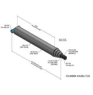 Cấu trúc của xi lanh thủy lực