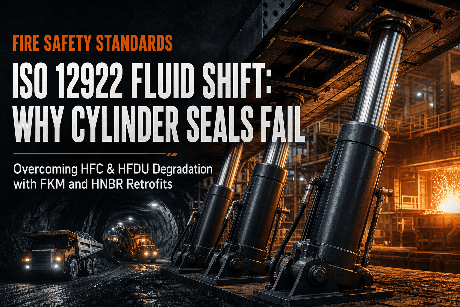 Sự thay đổi về an toàn phòng cháy chữa cháy toàn cầu: Tại sao chất lỏng HFDU và HFC ISO 12922 buộc phải thiết kế lại phốt xi lanh thủy lực