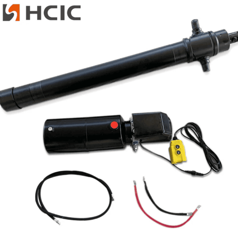 Combo xi lanh thủy lực rơ-moóc 4TG-E90-1000 + Bộ nguồn tùy chỉnh