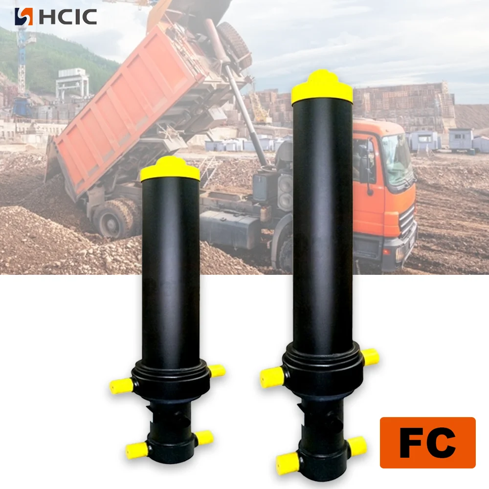 Xi lanh thủy lực dạng ống lồng gắn phía trước