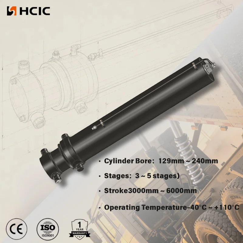 Xi lanh thủy lực nghiêng phía trước