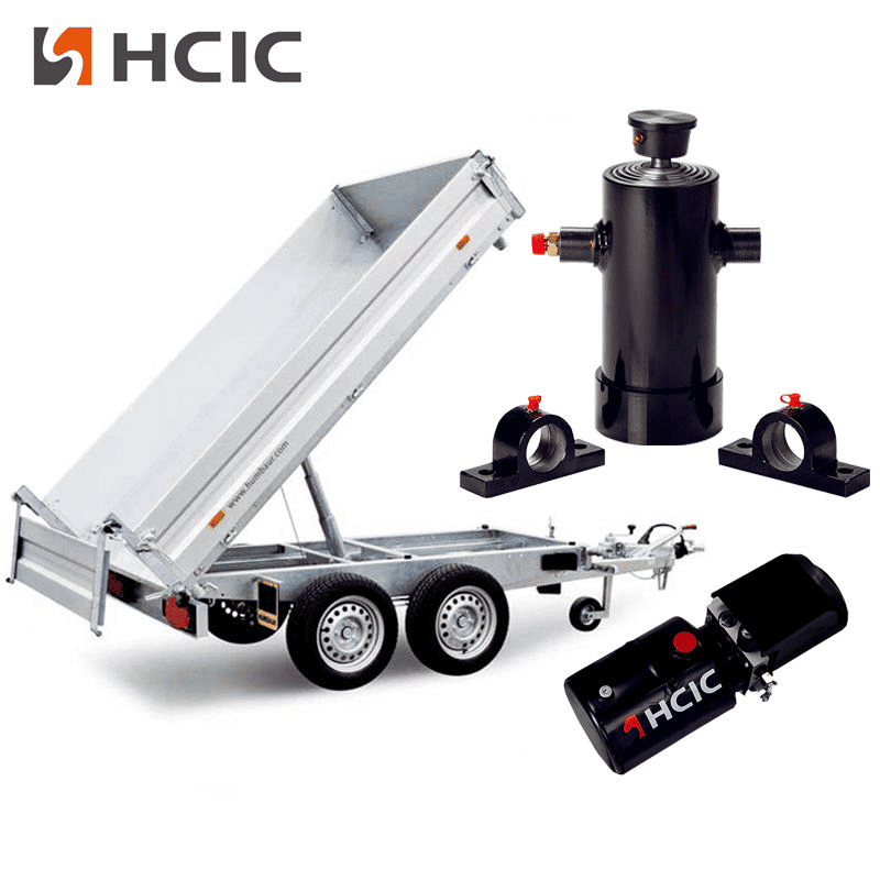 Xi lanh thủy lực dạng ống lồng dành cho xe moóc đổ Xi lanh thủy lực dạng ống lồng dành cho xe moóc đổ